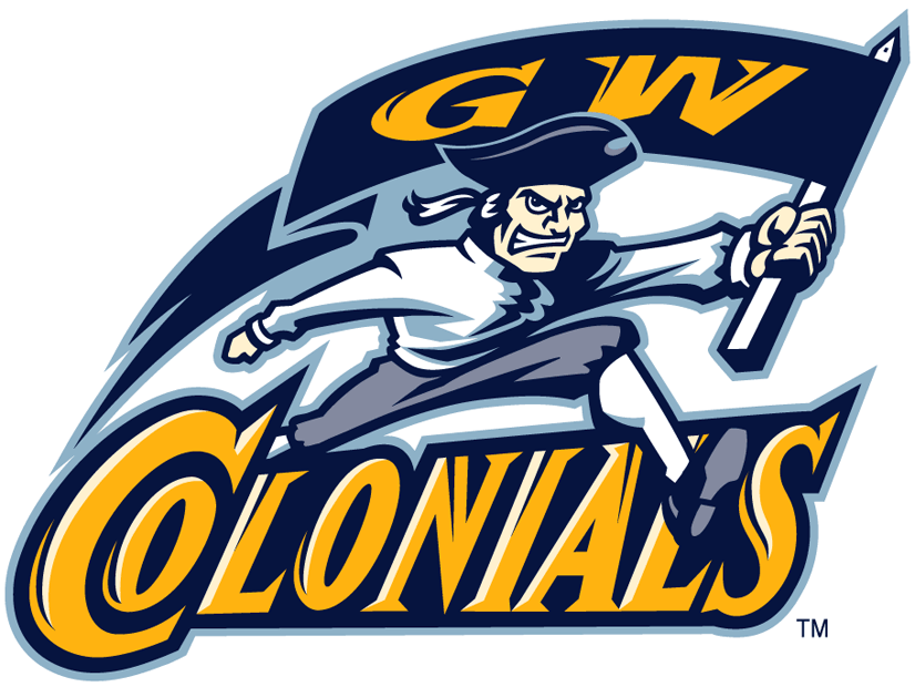 George Washington Colonials 1997-2008 Alternate Logo iron on transfers for T-shirts